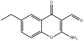 2-AMINO-6-ETHYL-3-FORMYLCHROMONE Structure