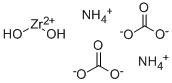 Diammonium bis[carbonato-O]dihydroxyzirconate Struktur