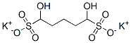 1,5-ジヒドロキシ-1,5-ペンタンジスルホン酸ジカリウム 化学構造式