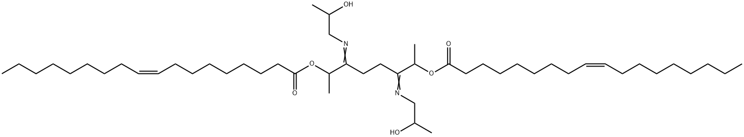 1,2-ethanediylbis[[(2-hydroxypropyl)imino](1-methyl-2,1-ethanediyl)] dioleate Structure