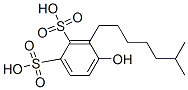 hydroxyisooctylbenzenedisulphonic acid Structure