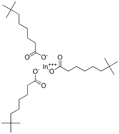 indium(3+) neodecanoate Struktur