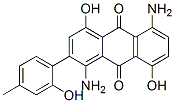 1,5-diamino-4,8-dihydroxy-2-(hydroxytolyl)anthraquinone Structure