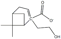 ぎ酸2-(6,6-ジメチルビシクロ[3.1.1]ヘプタ-2-エン-2-イル)エチル 化学構造式