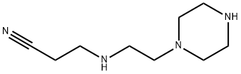 3-[[2-(piperazin-1-yl)ethyl]amino]propiononitrile Struktur