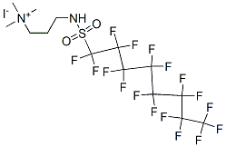 [3-[[(heptadecafluorooctyl)sulphonyl]amino]propyl]trimethylammonium iodide,68310-75-8,结构式
