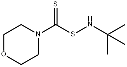 N-[(morpholinothioxomethyl)thio]-tert-butylamine Struktur