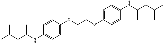 4,4'-[ethylenebis(oxy)]bis[N-(1,3-dimethylbutyl)aniline] Structure