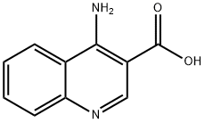 4-アミノ-3-キノリンカルボン酸 化学構造式