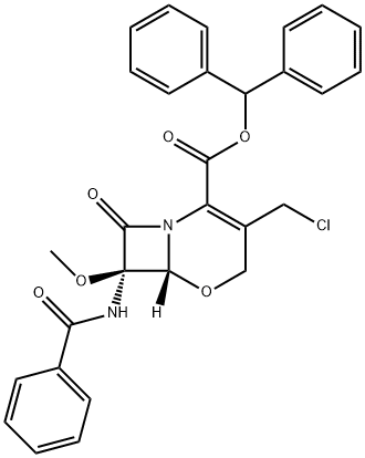 (6R,7R)-7-(BenzoylaMino)-3-(chloroMethyl)-7-Methoxy-8-oxo-5-oxa-1-azabicyclo[4.2.0]oct-2-ene-2-carboxylic Acid DiphenylMethyl Ester|氟氧头孢杂质1
