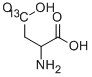 DL-天冬氨酸-4-13C,68315-35-5,结构式
