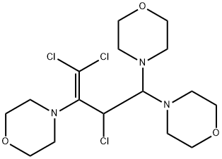4,4',4''-[2-chloro-1-(dichloromethylene)propan-1-yl-3-ylidene]trismorpholine Struktur