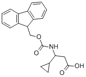 3-cyclopropyl-3-{[(9H-fluoren-9-ylmethoxy)carbonyl]amino}propanoic acid Structure