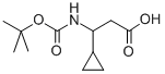 3-(BOC-氨基)-3-环丙基丙酸, 683218-80-6, 结构式