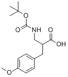 2-N-BOC-2-AMINOMETHYL-3-(4-METHOXYPHENYL)-PROPIONIC ACID
 Structure