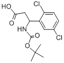 3-TERT-BUTOXYCARBONYLAMINO-3-(2,5-DICHLORO-PHENYL)-PROPIONIC ACID Structure