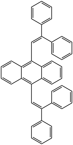 9,10-Bis-(2,2-diphenyl-vinyl)-anthracene Struktur