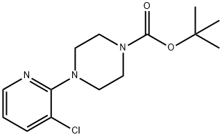 2-(BOC-ピペラジノ)-3-クロロピリジン 化学構造式