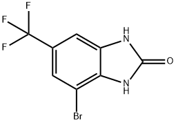2H-Benzimidazol-2-one, 4-bromo-1,3-dihydro-6-(trifluoromethyl)- Struktur