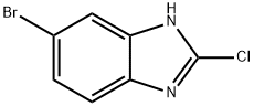 5-ブロモ-2-クロロ-1H-1,3-ベンズイミダゾール 化学構造式