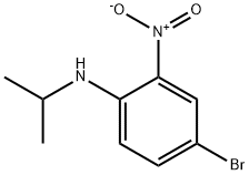 Benzenamine, 4-bromo-N-(1-methylethyl)-2-nitro- Struktur
