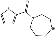 1,4-ジアゼパン-1-イル(2-チエニル)メタノン 化学構造式
