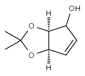 4H-Cyclopenta-1,3-dioxol-4-ol, 3a,6a-dihydro-2,2-dimethyl-, (3aS,6aR)- (9CI)
