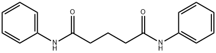 N,N′-ジフェニルペンタンジアミド 化学構造式