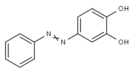 4-(Phenylazo)benzene-1,2-diol 结构式