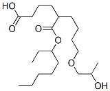 Hexanedioic acid, polymer with 1,4-butanediol and 1,2-propanediol, 2-ethylhexyl ester 结构式