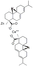 树脂酸钙锌盐, 68334-35-0, 结构式