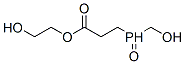 2-hydroxyethyl 3-(hydroxymethylphosphinoyl)propionate Struktur