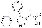 A-甲基-4,5-二苯基-1H-咪唑-1-乙酸, 68341-89-9, 结构式