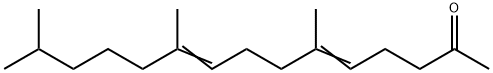 6,10,14-Trimethylpentadeca-5,9-diene-2-one Structure