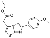 6-(4-Methoxyphenyl)imidazo[2,1-b]thiazole-3-acetic acid ethyl ester Structure