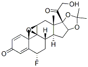 9beta,11beta-epoxy-6alpha-fluoro-21-hydroxy-16alpha,17-(isopropylidene)dioxypregna-1,4-diene-3,20-dione Structure
