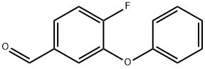 4-フルオロ-3-フェノキシベンズアルデヒド 化学構造式