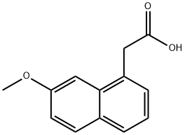 7-メトキシ-1-ナフタレン酢酸 化学構造式