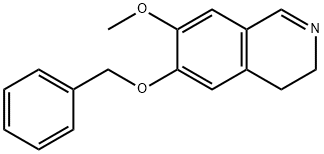 6-BENZYLOXY-7-METHOXY-3,4-DIHYDRO-ISOQUINOLINE 化学構造式