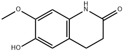 6-HYDROXY-7-METHOXY-3,4-DIHYDRO-1H-QUINOLIN-2-ONE 结构式