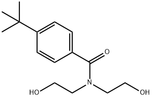4-(1,1-Dimethylethyl)-N,N-bis(2-hydroxyethyl)benzamide Struktur