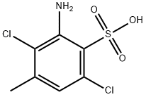 3-amino-2,5-dichlorotoluene-4-sulphonic acid Structure