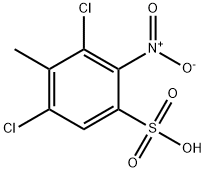 2,6-dichloro-3-nitrotoluene-4-sulphonic acid  Struktur