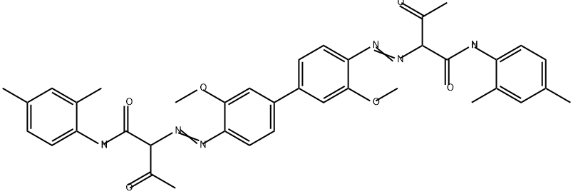 2,2'-[(3,3'-dimethoxy[1,1'-biphenyl]-4,4'-diyl)bis(azo)]bis[N-(2,4-dimethylphenyl)-3-oxobutyramide]  