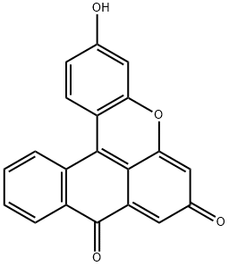 3-Hydroxynaphtho[3,2,1-kl]xanthene-7,9-dione 结构式