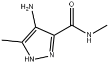 1H-Pyrazole-3-carboxamide,  4-amino-N,5-dimethyl-,68375-44-0,结构式