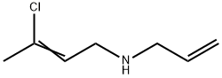 (2Z)-N-アリル-3-クロロブト-2-エン-1-アミン 化学構造式