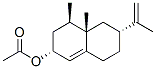 2-Naphthalenol, 2,3,4,4a,5,6,7,8-octahydro-4,4a-dimethyl-6-(1-methylethenyl)-, acetate, (2.alpha.,4.beta.,4a.beta.,6.alpha.)- Structure