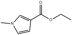 1-甲基吡咯-3-甲酸乙酯 结构式