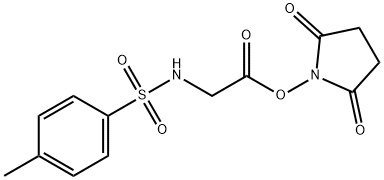 N-[2-[(2,5-ジオキソ-1-ピロリジニル)オキシ]-2-オキソエチル]-4-メチルベンゼンスルホンアミド 化学構造式